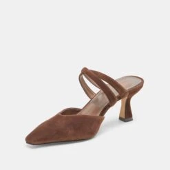 LINORE HEELS DK BROWN SUEDE(Linore Heels Dk Brown Suede) -Dolce Vita Shop DOLCEVITA HEELS LINORE DK BROWNSUEDE 09