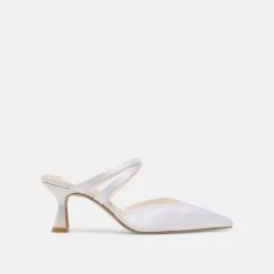 LINORE HEELS TRUE WHITE SATIN(Linore Heels True White Satin)
