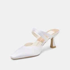 LINORE HEELS TRUE WHITE SATIN(Linore Heels True White Satin) -Dolce Vita Shop DOLCEVITA HEELS LINORE TRUE WHITE SATIN 09