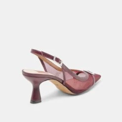 LORINE HEELS BURGUNDY MESH(Lorine Heels Burgundy Mesh) -Dolce Vita Shop DOLCEVITA HEELS LORINE BURGUNDY MESH 03