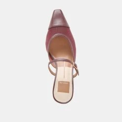 LOYD HEELS BURGUNDY MESH(Loyd Heels Burgundy Mesh) -Dolce Vita Shop DOLCEVITA HEELS LOYD BURGUNDY MESH 06