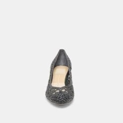 LULA HEELS BLACK WOVEN RAFFIA(Lula Heels Black Woven Raffia) -Dolce Vita Shop DOLCEVITA HEELS LULA BLACKWOVENRAFFIA 04