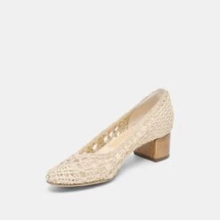 LULA HEELS IVORY MULTI WOVEN RAFFIA(Lula Heels Ivory Multi Woven Raffia) -Dolce Vita Shop DOLCEVITA HEELS LULA IVORYMULTIWOVENRAFFIA 09