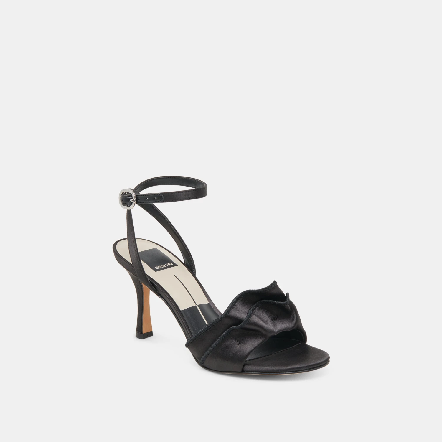 LUNETE HEELS ONYX SATIN(Lunete Heels Onyx Satin) 3 LUNETE HEELS ONYX SATIN(Lunete Heels Onyx Satin) - Image 3