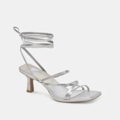 MALABO HEELS SILVER METALLIC LEATHER(Malabo Heels Silver Metallic Leather) -Dolce Vita Shop DOLCEVITA HEELS MALABO SILVERMETALLICLEATHER 01