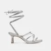 MALABO HEELS SILVER METALLIC LEATHER(Malabo Heels Silver Metallic Leather)