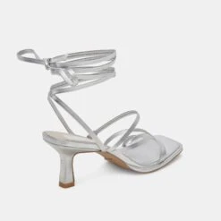 MALABO HEELS SILVER METALLIC LEATHER(Malabo Heels Silver Metallic Leather) -Dolce Vita Shop DOLCEVITA HEELS MALABO SILVERMETALLICLEATHER 03