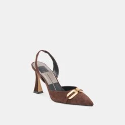 MALIK HEELS MAHOGANY NUBUCK(Malik Heels Mahogany Nubuck) -Dolce Vita Shop DOLCEVITA HEELS MALIK MAHOGANYSUEDE 01