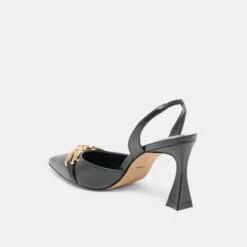 MALIK HEELS MIDNIGHT CRINKLE PATENT(Malik Heels Midnight Crinkle Patent) -Dolce Vita Shop DOLCEVITA HEELS MALIK MIDNIGHTCRINKLEPATENT 08