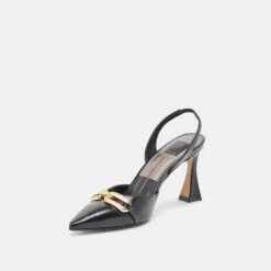 MALIK HEELS MIDNIGHT CRINKLE PATENT(Malik Heels Midnight Crinkle Patent) -Dolce Vita Shop DOLCEVITA HEELS MALIK MIDNIGHTCRINKLEPATENT 09