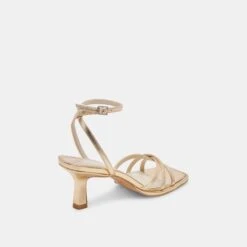 MANJI HEELS LIGHT GOLD METALLIC LEATHER(Manji Heels Light Gold Metallic Leather) -Dolce Vita Shop DOLCEVITA HEELS MANJI LIGHTGOLDMETALLICLEATHER 03