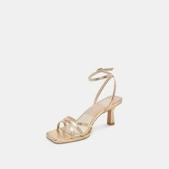 MANJI HEELS LIGHT GOLD METALLIC LEATHER(Manji Heels Light Gold Metallic Leather) -Dolce Vita Shop DOLCEVITA HEELS MANJI LIGHTGOLDMETALLICLEATHER 09