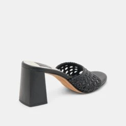 MARGOE HEELS BLACK WOVEN STELLA(Margoe Heels Black Woven Stella) -Dolce Vita Shop DOLCEVITA HEELS MARGOE BLACKWOVENSTELLA 03