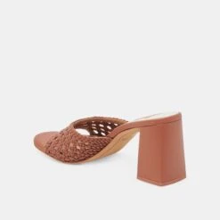 MARGOE HEELS COGNAC WOVEN STELLA(Margoe Heels Cognac Woven Stella) -Dolce Vita Shop DOLCEVITA HEELS MARGOE COGNACWOVENSTELLA 09