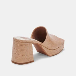 MARSHA HEELS CAFE EMBOSSED STELLA - Re:vita(Marsha Heels Cafe Embossed Stella Resale) -Dolce Vita Shop DOLCEVITA HEELS MARSHA CAFEEMBOSSEDSTELLA 03