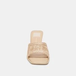 MAYLAH HEELS LIGHT GOLD MACRAME(Maylah Heels Light Gold Macrame) -Dolce Vita Shop DOLCEVITA HEELS MAYLAH LIGHTGOLDMACRAME 04