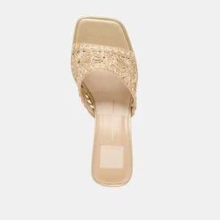 MAYLAH HEELS LIGHT GOLD MACRAME(Maylah Heels Light Gold Macrame) -Dolce Vita Shop DOLCEVITA HEELS MAYLAH LIGHTGOLDMACRAME 06
