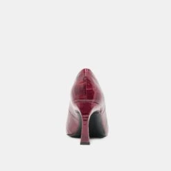 MIDGE HEELS BURGUNDY CROCO EMBOSSED LEATHER(Midge Heels Burgundy Croco Embossed Leather) -Dolce Vita Shop DOLCEVITA HEELS MIDGE BURGUNDYCROCOEMBOSSEDLEATHER 05