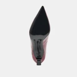 MIDGE HEELS BURGUNDY CROCO EMBOSSED LEATHER(Midge Heels Burgundy Croco Embossed Leather) -Dolce Vita Shop DOLCEVITA HEELS MIDGE BURGUNDYCROCOEMBOSSEDLEATHER 07