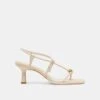MYLEE HEELS CREME LEATHER(Mylee Heels Creme Leather)