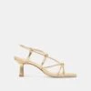 MYLEE HEELS GOLD DISTRESSED LEATHER(Mylee Heels Gold Distressed Leather)