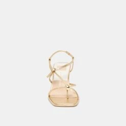MYLEE HEELS GOLD DISTRESSED LEATHER(Mylee Heels Gold Distressed Leather) -Dolce Vita Shop DOLCEVITA HEELS MYLEE GOLDDISTRESSEDLEATHER 04