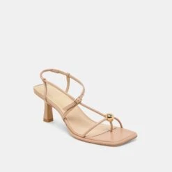 MYLEE HEELS LIGHT TAN LEATHER(Mylee Heels Light Tan Leather) -Dolce Vita Shop DOLCEVITA HEELS MYLEE LIGHTTANLEATHER 01