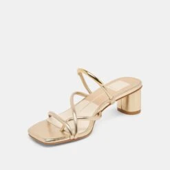 NAIRA HEELS GOLD METALLIC STELLA(Naira Heels Gold Metallic Stella) -Dolce Vita Shop DOLCEVITA HEELS NAIRA GOLDMETALLICSTELLA 08