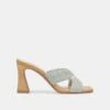 NITRO WIDE HEELS MINT RAFFIA(Nitro Wide Heels Mint Raffia)