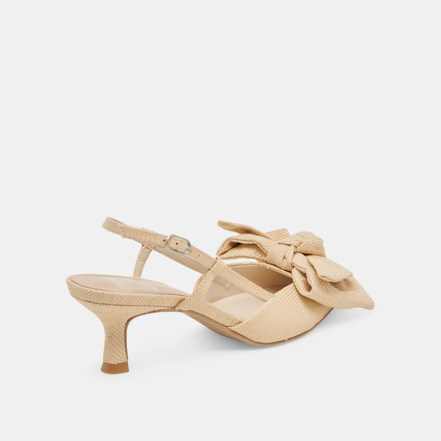 ODELA BOW HEELS NATURAL WOVEN RAFFIA(Odela Bow Heels Natural Woven Raffia) 3 ODELA BOW HEELS NATURAL WOVEN RAFFIA(Odela Bow Heels Natural Woven Raffia) - Image 3