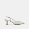 ODELA HEELS WHITE LEATHER(Odela Heels White Leather)
