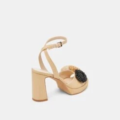 OLIVEA HEELS BLACK NATURAL RAFFIA(Olivea Heels Black Natural Raffia) -Dolce Vita Shop DOLCEVITA HEELS OLIVEA BLACK NATURALRAFFIA 03