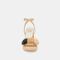 OLIVEA HEELS BLACK NATURAL RAFFIA(Olivea Heels Black Natural Raffia) -Dolce Vita Shop DOLCEVITA HEELS OLIVEA BLACK NATURALRAFFIA 04