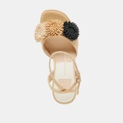 OLIVEA HEELS BLACK NATURAL RAFFIA(Olivea Heels Black Natural Raffia) -Dolce Vita Shop DOLCEVITA HEELS OLIVEA BLACK NATURALRAFFIA 06