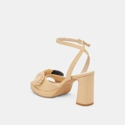 OLIVEA HEELS BLACK NATURAL RAFFIA(Olivea Heels Black Natural Raffia) -Dolce Vita Shop DOLCEVITA HEELS OLIVEA BLACK NATURALRAFFIA 09