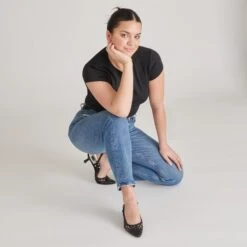 OLYMPA HEELS BLACK STELLA(Olympa Heels Black Stella) -Dolce Vita Shop DOLCEVITA HEELS OLYMPA BLACKSTELLA ONFOOT 6