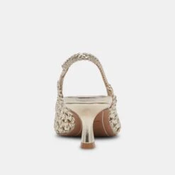 OLYMPA HEELS LIGHT GOLD METALLIC STELLA(Olympa Heels Light Gold Metallic Stella) -Dolce Vita Shop DOLCEVITA HEELS OLYMPA LTGOLDMETALLICSTELLA 05