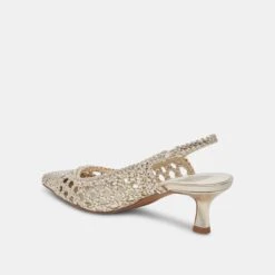 OLYMPA HEELS LIGHT GOLD METALLIC STELLA(Olympa Heels Light Gold Metallic Stella) -Dolce Vita Shop DOLCEVITA HEELS OLYMPA LTGOLDMETALLICSTELLA 08