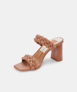 PAILY HEELS CARAMEL STELLA - Re:vita(Paily Heels Caramel Stella Resale) -Dolce Vita Shop DOLCEVITA HEELS PAILY CARAMEL STELLA INSTEP FRONT