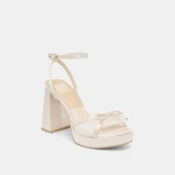 PANDOR HEELS WHITE TULLE(Pandor Heels White Tulle) -Dolce Vita Shop DOLCEVITA HEELS PANDOR WHITETULLE 01