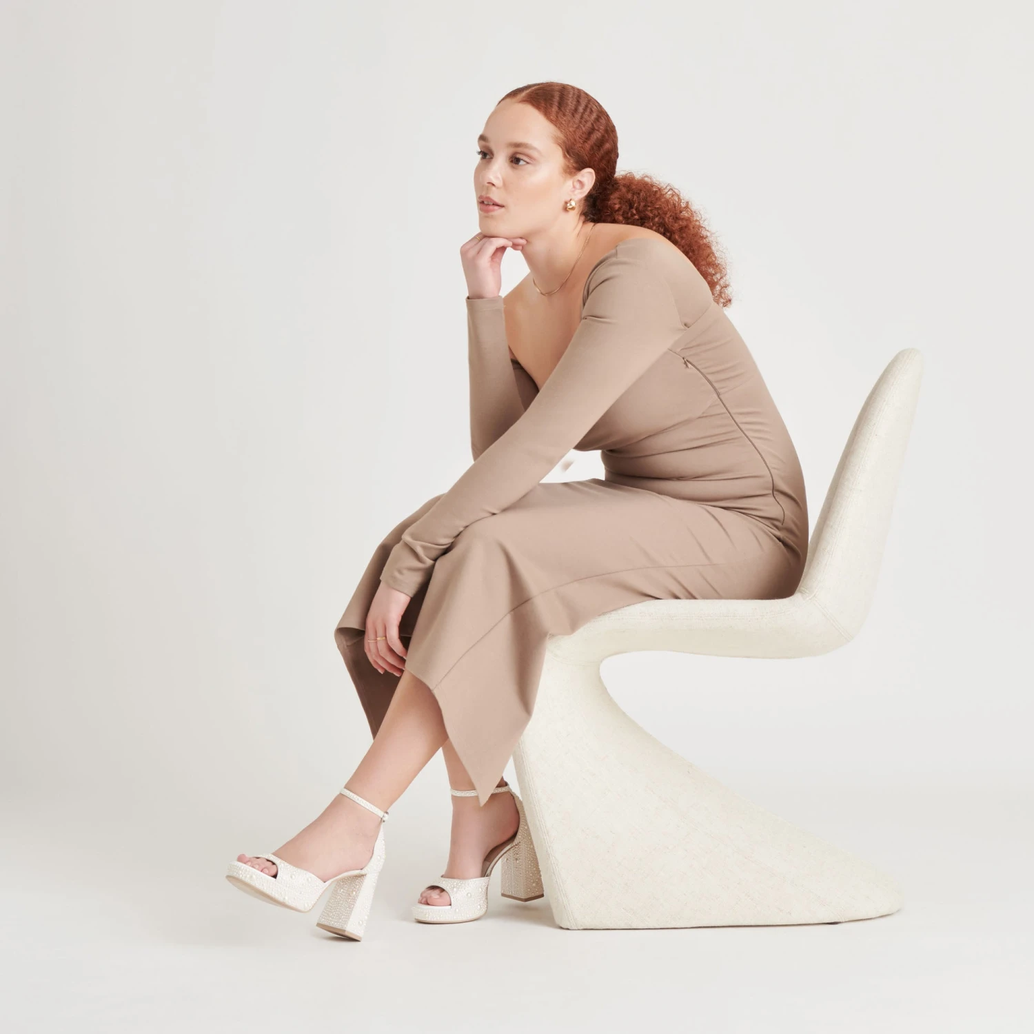 PANDRO PEARL HEELS TRUE WHITE SATIN(Pandro Pearl Heels True White Satin) 6 PANDRO PEARL HEELS TRUE WHITE SATIN(Pandro Pearl Heels True White Satin) - Image 6