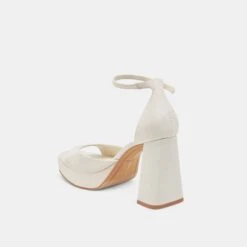PANDRO HEELS WHITE SATIN(Pandro Heels White Satin) -Dolce Vita Shop DOLCEVITA HEELS PANDRO WHITE SATIN 09