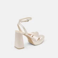 PARLO HEELS IVORY SATIN(Parlo Heels Ivory Satin) -Dolce Vita Shop DOLCEVITA HEELS PARLO IVORYSATIN 03