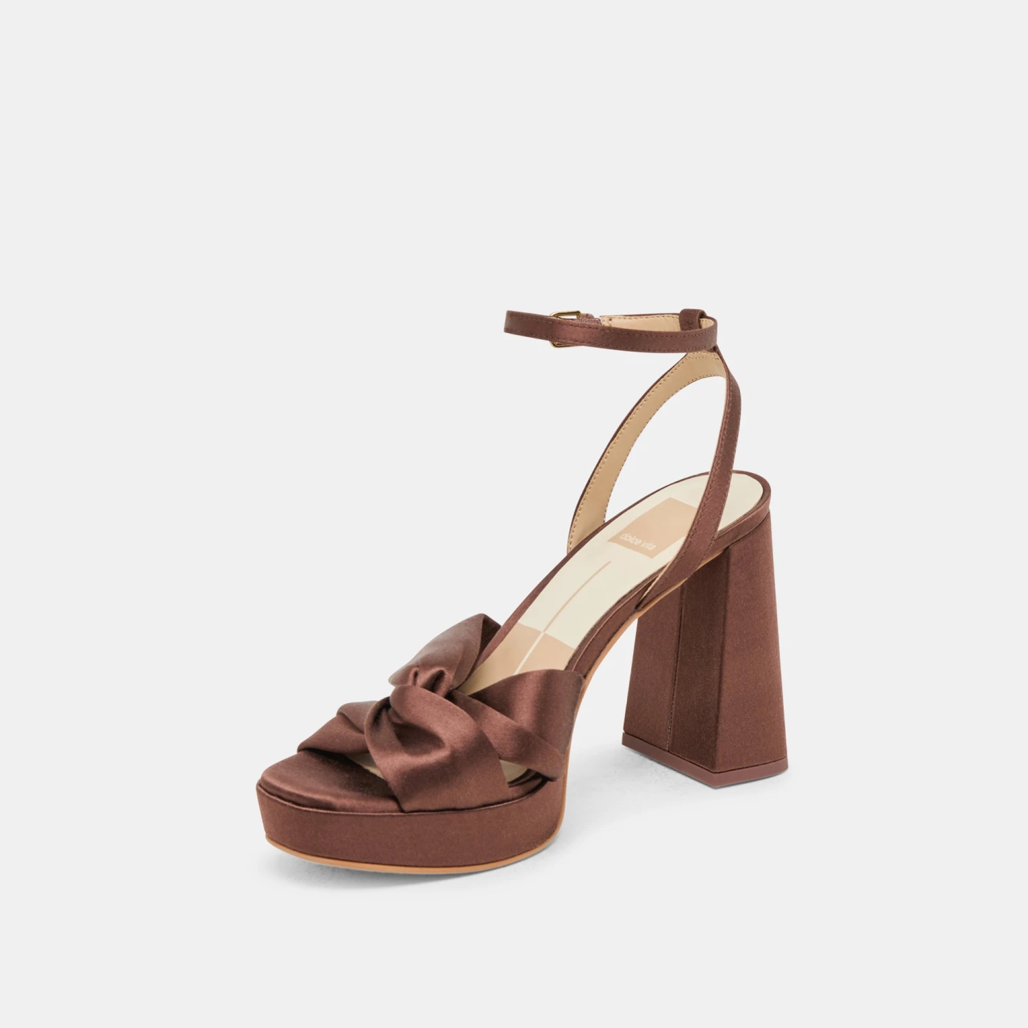 PARLO HEELS MID BROWN SATIN(Parlo Heels Mid Brown Satin) 6 PARLO HEELS MID BROWN SATIN(Parlo Heels Mid Brown Satin) - Image 6