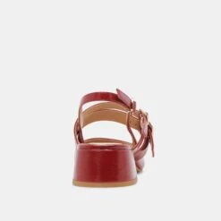PATZY HEELS CRIMSON CRINKLE PATENT LEATHER(Patzy Heels Crimson Crinkle Patent Leather) -Dolce Vita Shop DOLCEVITA HEELS PATZY CRIMSON CRINKLE PATENT LEATHER 05