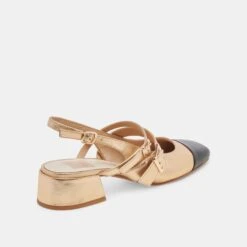 PATZY HEELS GOLD MULTI LEATHER(Patzy Heels Gold Multi Leather) -Dolce Vita Shop DOLCEVITA HEELS PATZY GOLD MULTI LEATHER 03