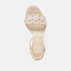 PELTIN PEARL HEELS VANILLA WOVEN RAFFIA(Peltin Pearl Heels Vanilla Woven Raffia) -Dolce Vita Shop DOLCEVITA HEELS PELTINPEARL VANILLAWOVENRAFFIA 06