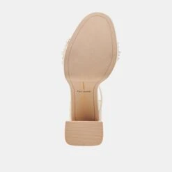 PELTIN PEARL HEELS VANILLA WOVEN RAFFIA(Peltin Pearl Heels Vanilla Woven Raffia) -Dolce Vita Shop DOLCEVITA HEELS PELTINPEARL VANILLAWOVENRAFFIA 07