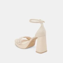 PELTIN PEARL HEELS VANILLA WOVEN RAFFIA(Peltin Pearl Heels Vanilla Woven Raffia) -Dolce Vita Shop DOLCEVITA HEELS PELTINPEARL VANILLAWOVENRAFFIA 09
