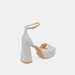 PELTIN HEELS GREY WOVEN RAFFIA(Peltin Heels Grey Woven Raffia) -Dolce Vita Shop DOLCEVITA HEELS PELTIN GREYWOVENRAFFIA 03